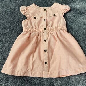Old Navy Pink Button-Front Kids Dress